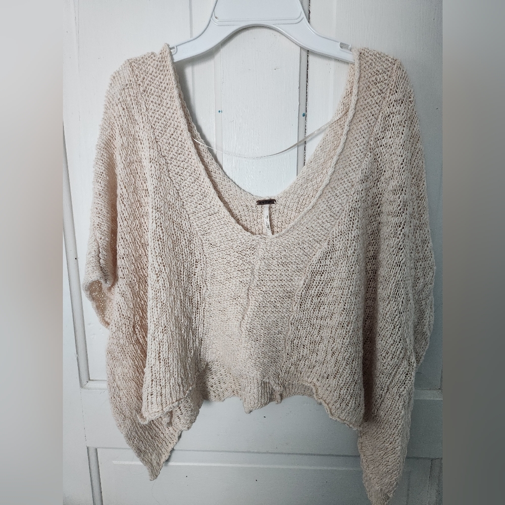 Free people knit poncho